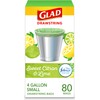 Glad Small Trash Bags 4 Gallon, Febreze Sweet Citron &