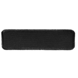 Ivamis Black Name Tag Blank Patch- 3.5x1 inch - P4034