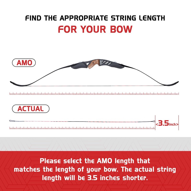 ELONG OUTDOOR Archery Recurve Bow String for Recurve Long Bows,