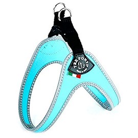 Tre Ponti Fibbia Small Dog Mesh Harness, 4 cm, Light Blue