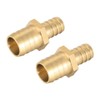 sourcing map Brass Reducer Barb Hose Connector Adapter 21 mm