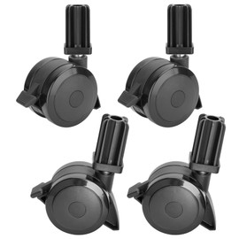 BBQration 70360 Locking Caster with Insert for Weber Spirit E-310 S-310 Genesis E-320 S-320 Summit E-450 for Weber Grill Replacement Wheels, 4 Pack Wheels for Weber Genesis Grill Parts (2007-2011)