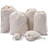 BigLotBags Premium Muslin Bags - Double Drawstring, 100% Organic Cotton,