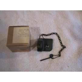 N O S JEEP  M38A1  PIVOT  FRONT  SEAT  HINGE  LEFT  HAND  WITH  CHAIN    NEW    N O S