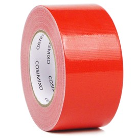 COSIMIXO 1-Pack Red Heavy Duty Duct Tape, 2 inches x 55 Yards, Strong, Flexible, No Residue, All-Weather and Tear by Hand - Bulk Value for Repairs, Industrial, Professional Use