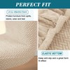 HFCNMY Bar Stool Covers with Backs,2 Pack Stretch Chair Covers,Jacquard