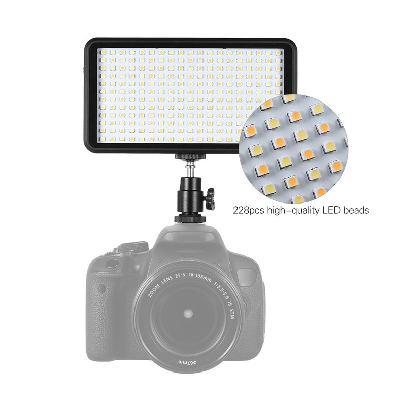 3200K/6000K Dimmable Studio Video Photography LED Light Panel Lamp 228pcs