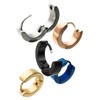 Five Ships DO8U Hoop Earrings, Simple Ring, Titanium, Set of