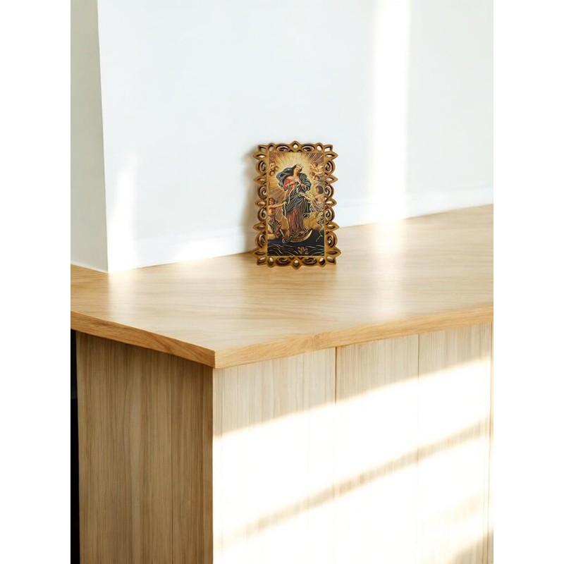 Set de 10 Mini Retablos Religiosos con Marco Decorativo, Imagen