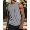 Ficerd 3 Pack Men's Big Tall Tank Tops, Cotton Moisture