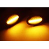 2x Clear Lens Side Indicator Amber LED Marker Repeater Light