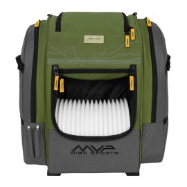 MVP Disc Golf Bag James Conrad Voyager Signature Backpack - Choose Color - Slate/Green