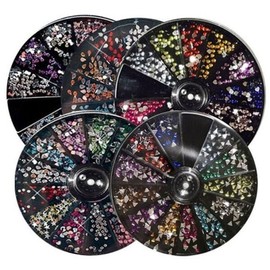 Half Club/Celler Hub / 하프클럽/셀러허브_여성트랜드패션 네일스톤세트 삼각 원형 네일파츠 네일스톤