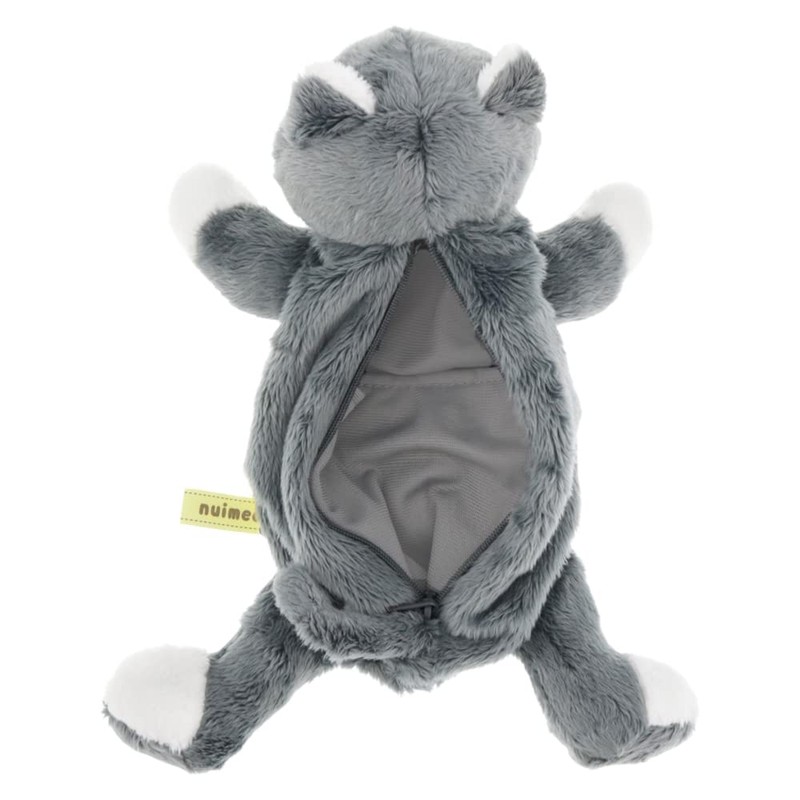 Sunstar Stationery Nuimee Plush Pencil Case, Cat S1425986