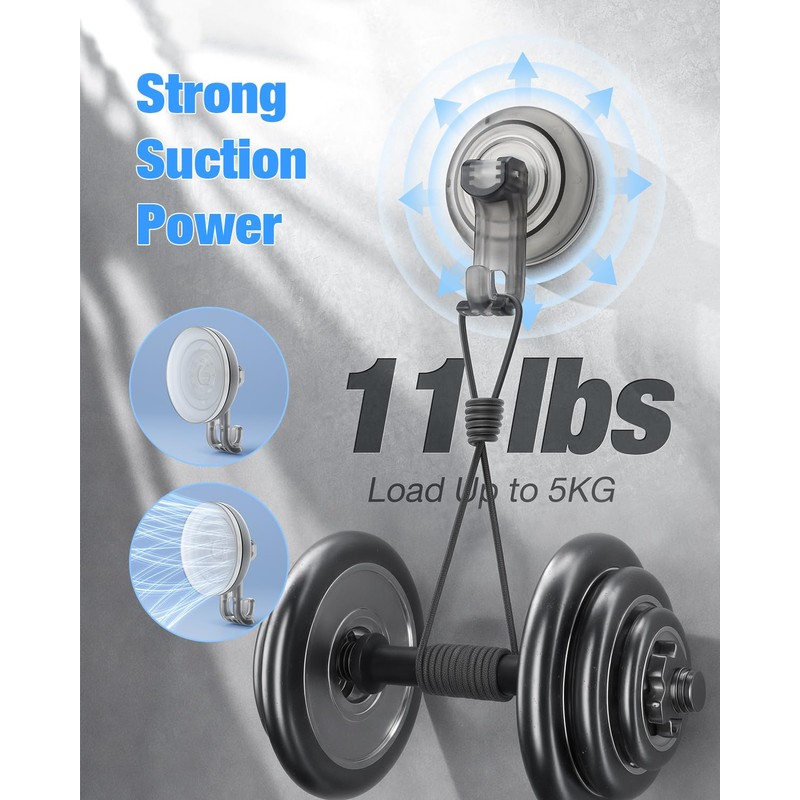 JOTPE Shower Hooks Suction Cup, Heavy Duty Suction Cup Nano