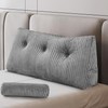 Z-hom Large Wedge Pillow Headboard, Twin Triangular Headboard Pillow, Reading