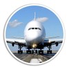 DestinationVinyl 2 x 10cm Airbus A380 Vinyl Sticker - Plane