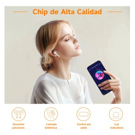 Adaptador Convertidor Usb Tipo C A Light-ing Audífonos Blanco