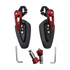 Reflector Rearview Mirror for Kaabo Mantis King GT Wolf Warrior GT Wolf King GT Pro Electric Scooter Rearview Mirror Part (Red)