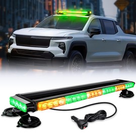 Nilight 29.5" Roof Top Strobe Lights 56LED Hazard Light Emergency Safety Warning LED Flashing Light Bar Magnetic Mount 12V 24V Cars Trucks Tractors Snow Plows Construction Vehicles