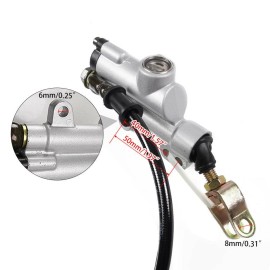 ZXMT Go Cart Kart Rear Disc Rotor Brake Master Cylinder Caliper Set For MinI Bike US