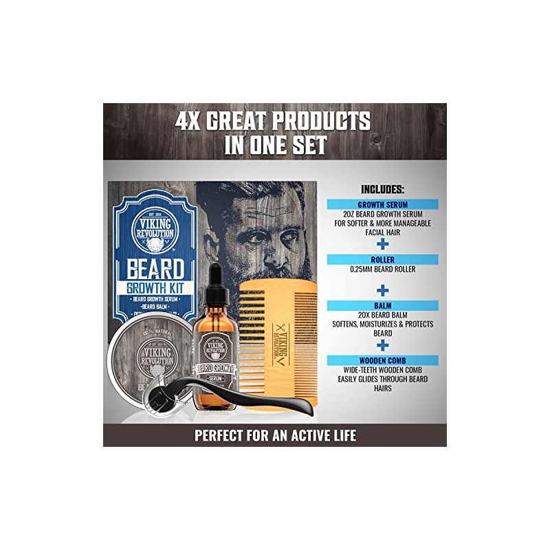Kit de crescimento de barba para homens, kit de cultivo