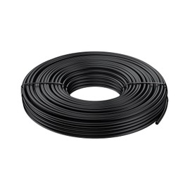 Pawfly 50 ft. 1/4 Drip Irrigation Tubing, Blank Distribution Tubing for Drip Irrigation System, Black Drip Irrigation Hose Roll for Garden Watering, Polyethylene Drip Irrigation Line