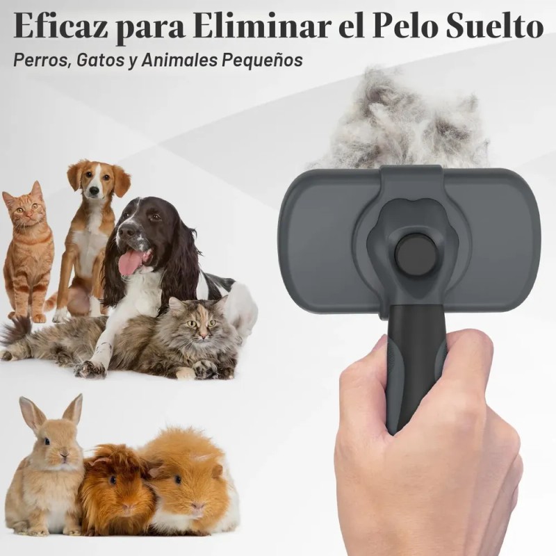 Swihauk Cepillo Slicker Autolimpiante Amigable Con La Piel