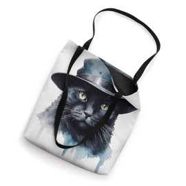 Detective Hat, Cat Detective In Noir Style Hat, Noir Cat Tote Bag