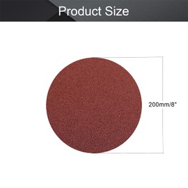 Utoolmart PSA Sanding Discs, 8-inch Self Stick Adhesive Back Sandpaper, 40 Grits No-Hole Aluminum Oxide Sanding Paper, for Random Orbital Sander, Wood, Metal Polishing, 10 Pcs