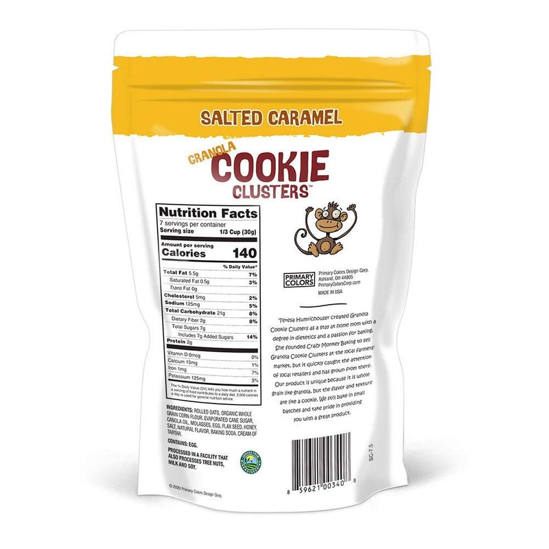 Crazy Monkey Baking | Granola Cookie Clusters | 18 Grams