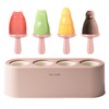 Popsicle Mold Set 4 Pieces Homemade Silicone Popsicle Maker Easy