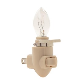 Creative Hobbies Plug in Night Light Module Includes 4 Bulbs and 4 Metal Clips, Great for Making Your Own Decorative Night Lights, Pack of 4 (Ivory)