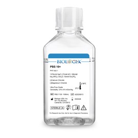 CryoKing Phosphate Buffered Saline 10X, PBS Buffer 0.1um Filtration, 7.4pH, Sterilize, 10X Concentrate, Cell Culture Buffer for Laboratory, 1000ml/Bottle