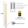 GenSwin LED Taper Candles Flickering with Remote Timer, Battery Operated
