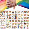 Runmeihe 10 Sheets Rainbow Pride Temporary Tattoos – Waterproof Gay