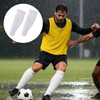 Shin Pads,Football Guards Soccer Hockey Soft Honeycomb Sleeves Adult White
