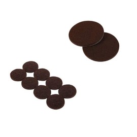 AKOAK 16 Pieces 2-Inch Furniture Round Felt Pads, Self-adhesive,To Protect the Furniture and Floors,Brown