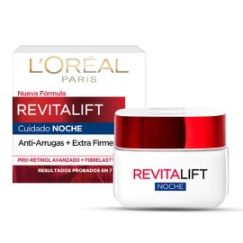 L'Oréal Paris Revitalift Crema Noche Antiarrugas 50 ml Todo Tipo de Piel