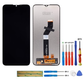 swark LCD Display Compatible with Motorola Moto G8 Power Lite XT2055-2 (Black Without Frame) LCD Display Touchscreen Digitizer Assembly Glass + Tools