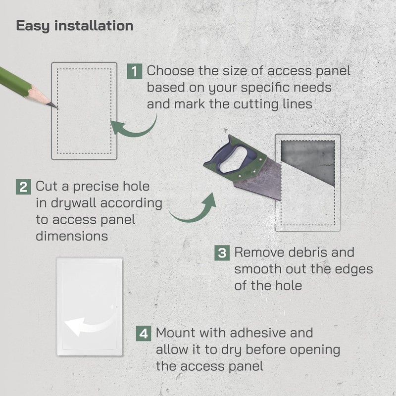 Vent Systems 10" x 16" Inch Lockable Metal Access Panel