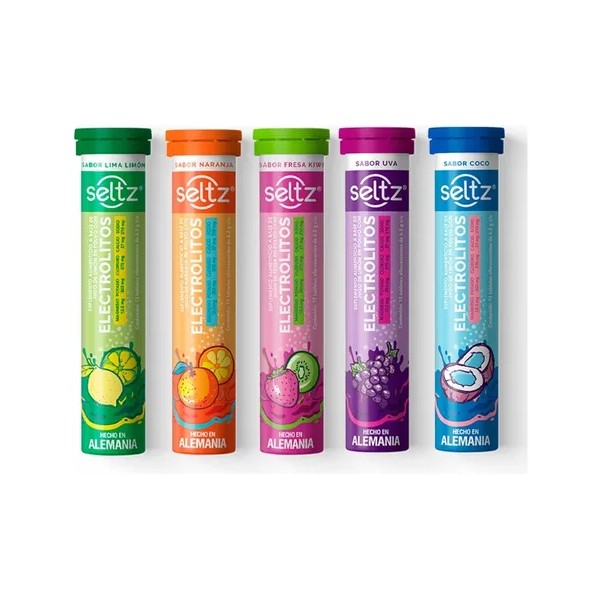 Mix Electrolitos 5 Sabores Limón, Naranja, Uva, Fresa Y Coco