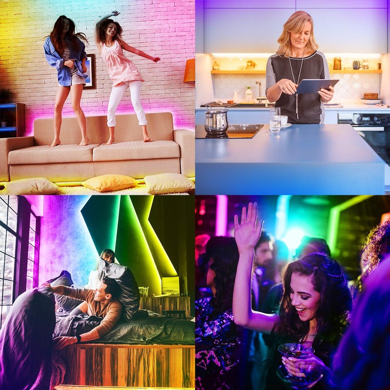 DAYBETTER Led Lights for Bedroom 100 ft, Led Strip Lights