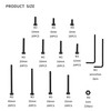 440 Pieces M3 Screw Set, Black Hex Bolts with Nuts