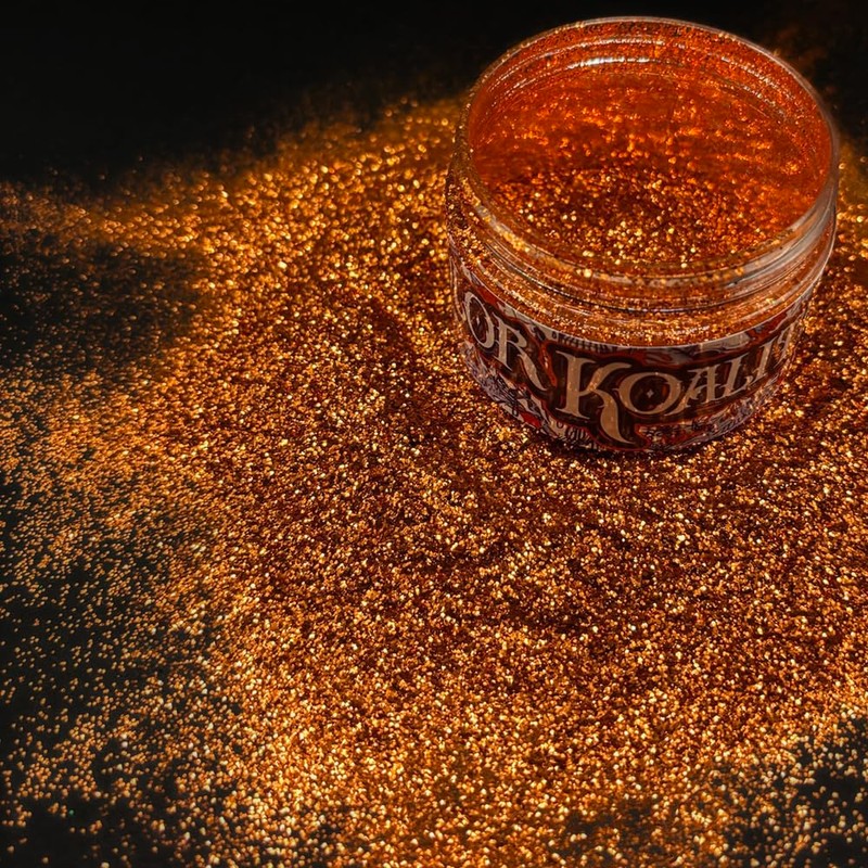 KOLOR KOALITION Automotive Metal Flake 4oz (24 Carrot Orange)