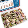 Ktehloy 124Pcs SAE UNC Rivet Nut Assortment Kit, Zinc Plated