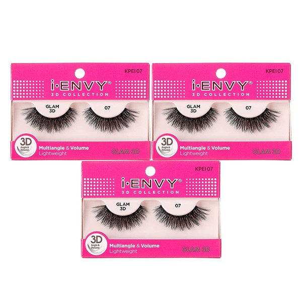 i-Envy 3D Glam Collection Multi-angle & Volume (3 PACK, KPEI07)