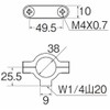 SANEI (サンエイ) Piping Parts Stop Clamp for Pipe Fixing and