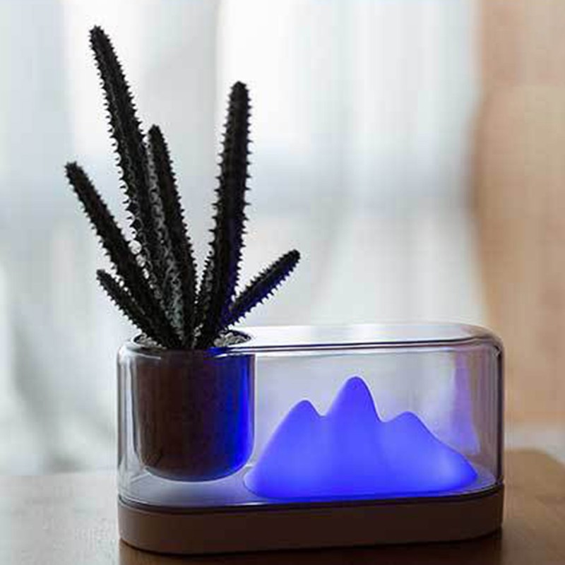 Cute Nursery Light LED Mountain Style Pen Holder 3 Color