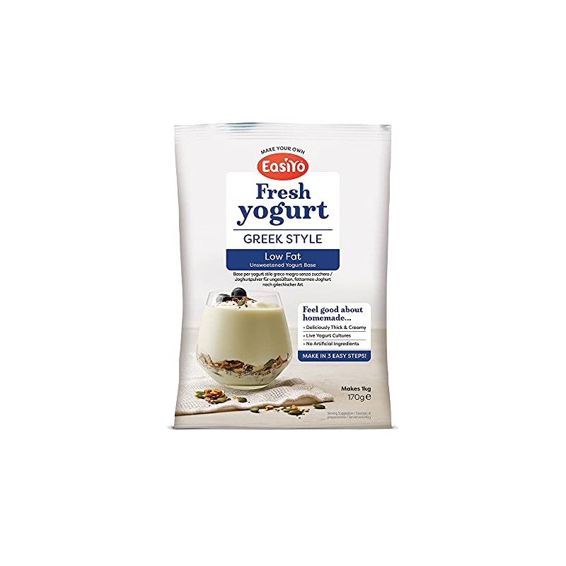 Easiyo Low Fat Greek Yoghurt Mix 170g - Pack of
